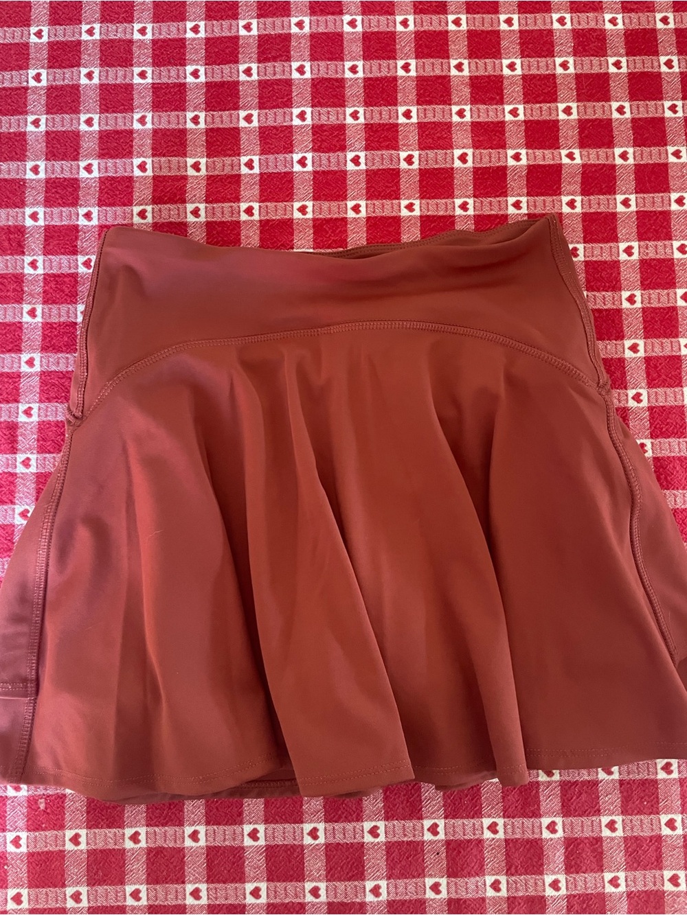 Old Navy Rust Red Circle Athletic Skirt